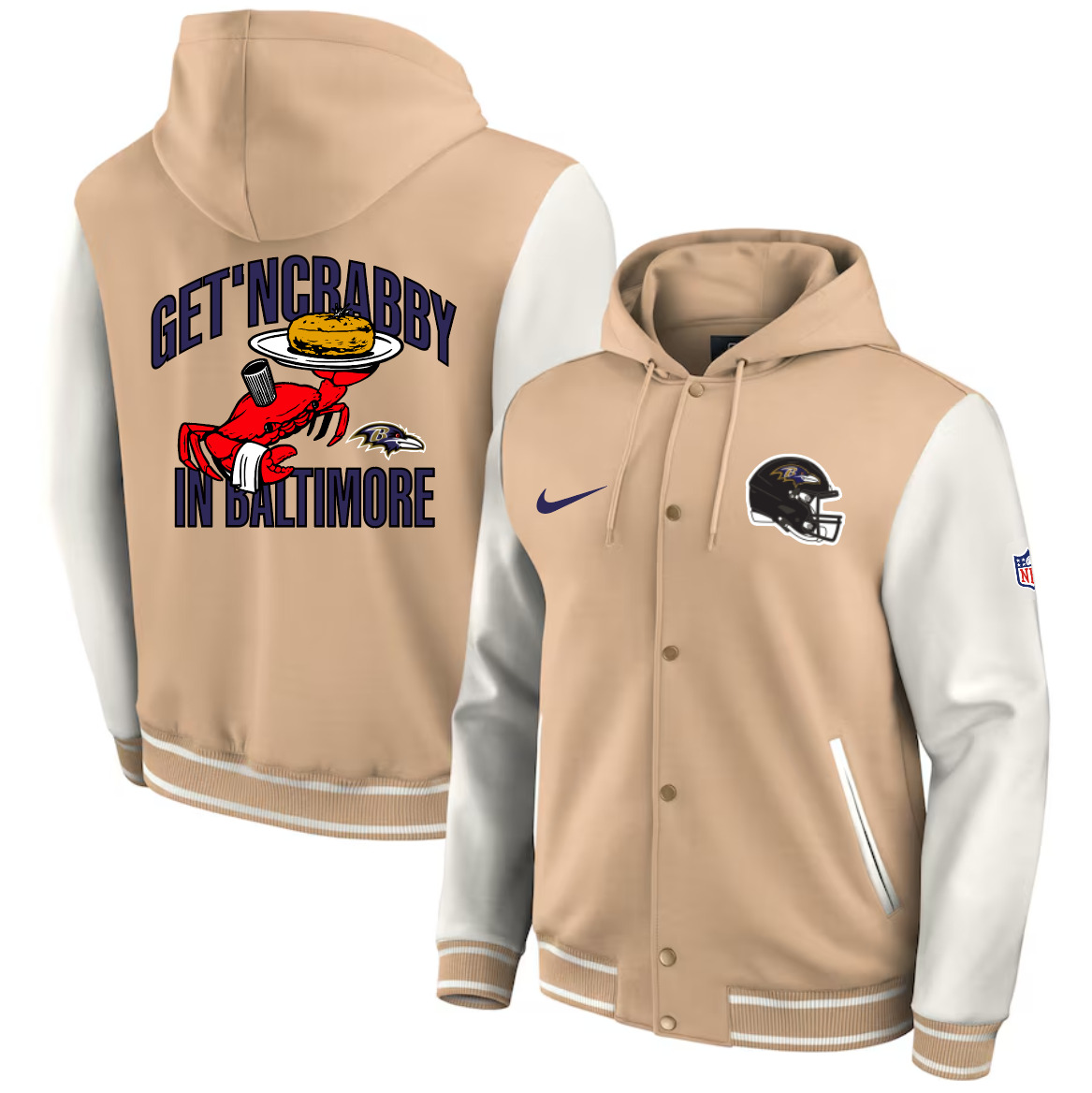 Men 2025 NFL Baltimore Ravens jacket syle 2